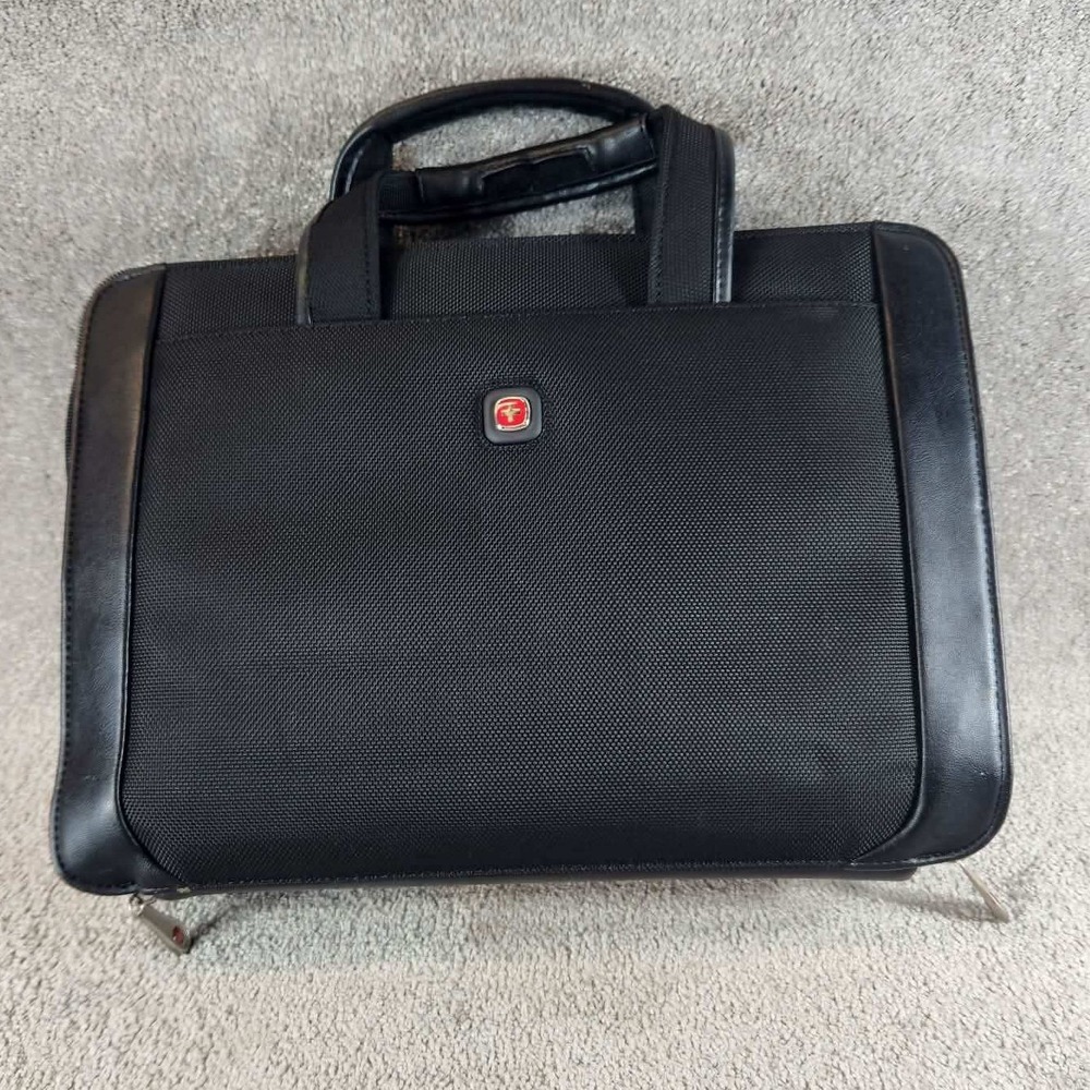 SwissGear Briefcase Black Ballistic Nylon Organizer Business‎ Bag Unisex